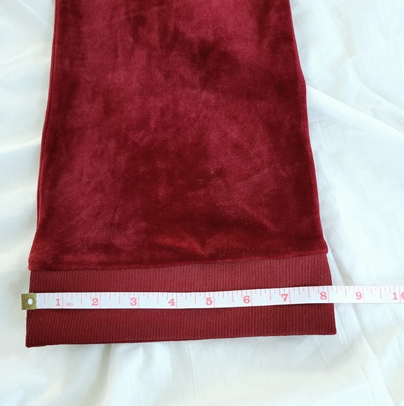 Fashion Nova Cranberry Velour cropped Zip Up DREAM Hoodie,Bell Sleeves, Size XL - Picture 11 of 11